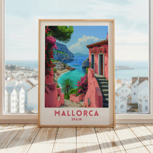 Mallorca Espagne Voyage Imprimer Poster Mur Art