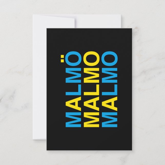 MALMO Swedish Flag (Devant)