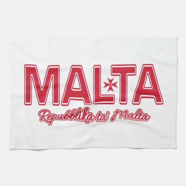 MALTA serviette à main personnalisée (Horizontal)