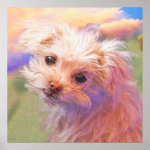 Maltais Secourt Chiot Jour 1 Poster "THE WEE ONE"