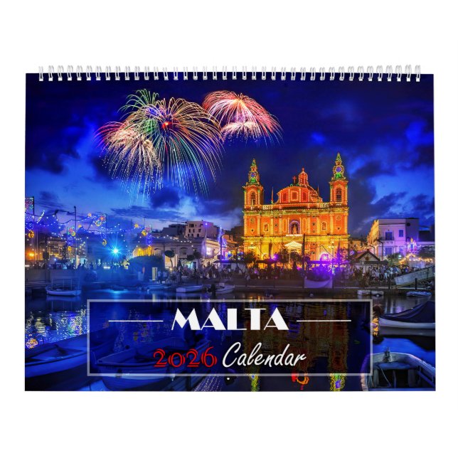 Malte Beau paysage Photos Calendrier de 2026 (Protection)