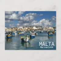 Malte - Carte postale Marsaxlokk!