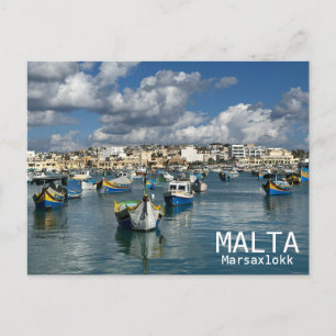 Malte - Carte postale Marsaxlokk!