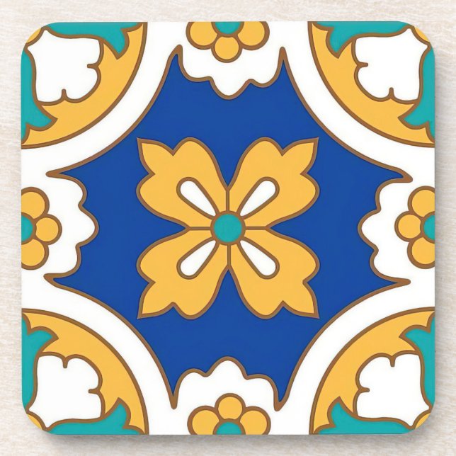Malte Classic Tile Design dessous de verre en plas (Devant)