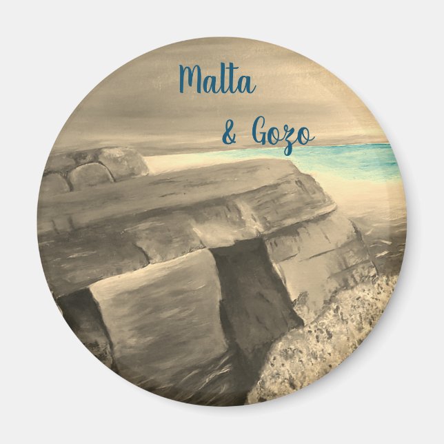 Malte et Gozo souvenir Magnet (Devant)