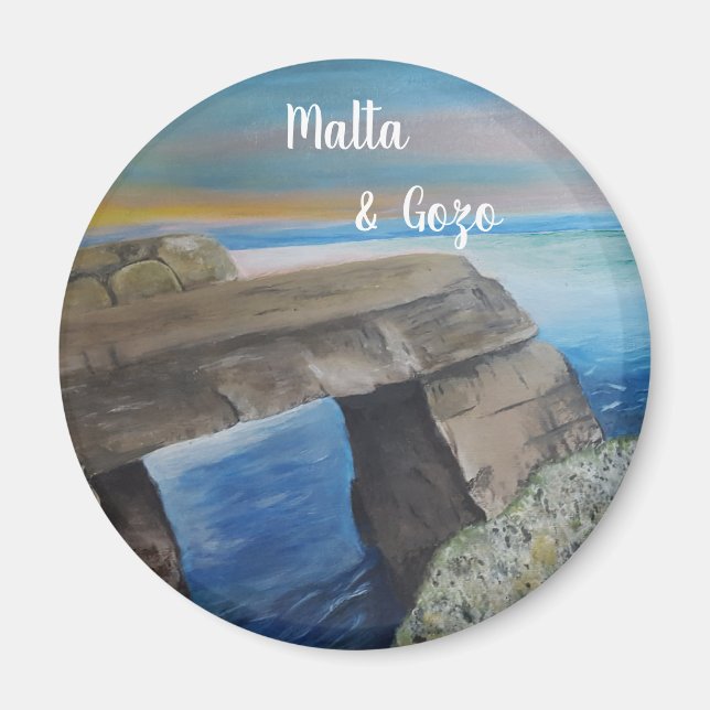 Malte et Gozo souvenir Magnet (Devant)