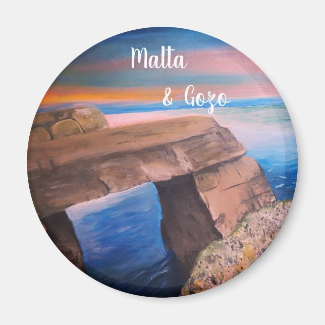 Malte et Gozo souvenir Magnet (Devant)