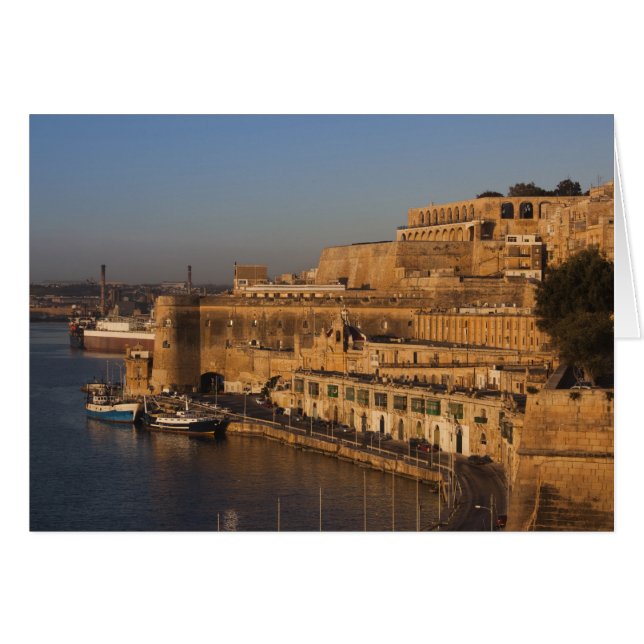 Malte, La Valette, vue du port depuis Lower Barrak (Devant horizontal)