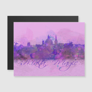 Malte Valletta Violet Côte Aquarelle
