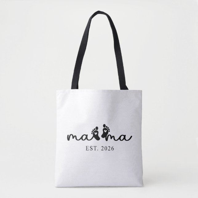 Mama 2026 | Sac fourre-tout révélation bébé (Devant)