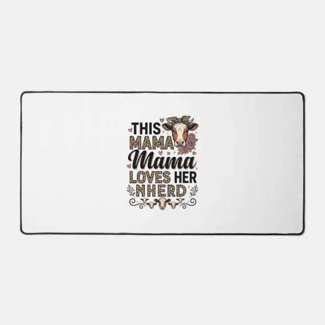 Mama aime sa conception de chemise de maman de vac (Recto)