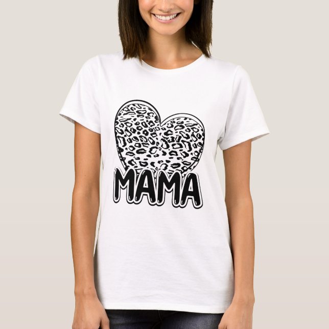 Mama avec le motif de t-shirt en ébullition cardia (Devant)