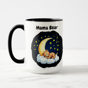 Mama Bear Mug - Nom du bébé personnalisé et Mug de