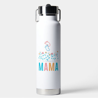 "MAMA", Bouteille d'eau avec Paille de Pop Up