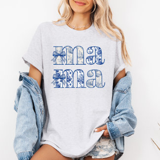 Mama Chinoiserie Coquette Bow T-shirt de la fête d