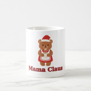 Mama Claus Ours en Chocolat Chaud Mug de Noël