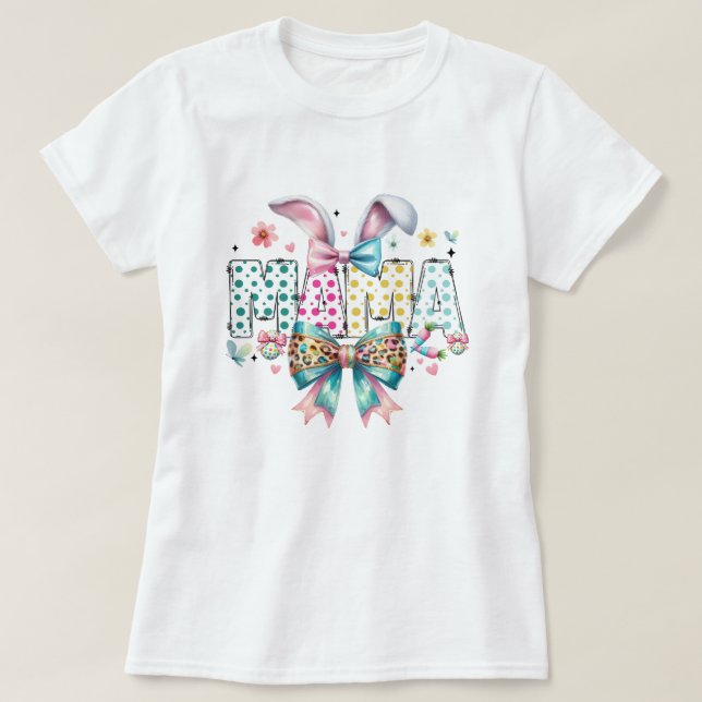 Mama de Pâques - Joli T-shirt Imprimer (Design devant)