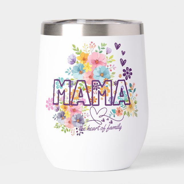 Mama Fleurs Colorées Design Tendance (Arrière)