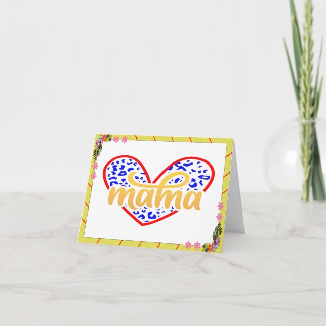 Mama - Invitation pour la fête des Mères (Devant)