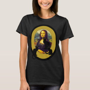 Mama Lisa et Les Chats Noir T-Shirt