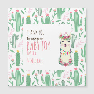 Mama Llama Fiesta Baby Girl Douche Partyware