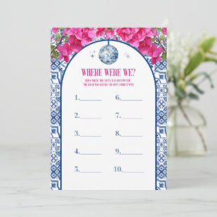 Mama Mia Hen Party Où Était Nous Les Cartes De Jeu