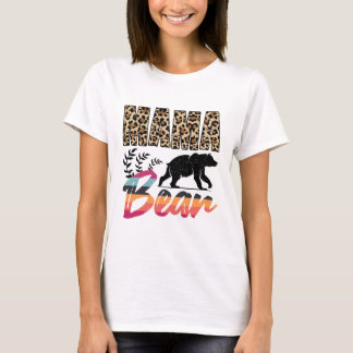 Mama ours t-shirt design avec forme ours