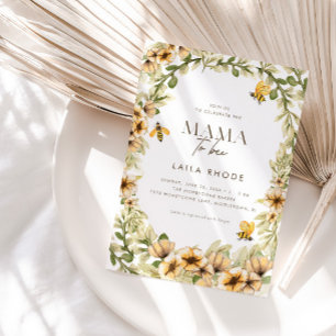 Mama to Bee Spring Baby shower Invitation