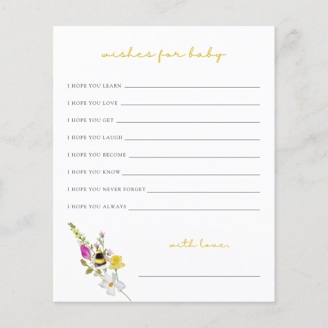 Mama to Bee Wives for Baby Card (Devant)