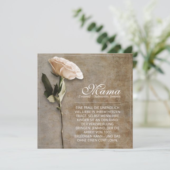 Mama - tout simplement irremplaçable - vintage (Debout devant)