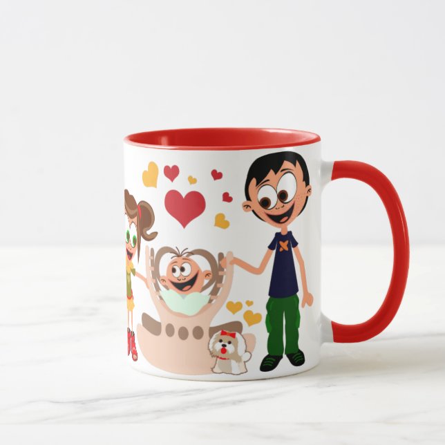 Mama voli bebu (Maman aime bébé) Mug 02 (Droite)