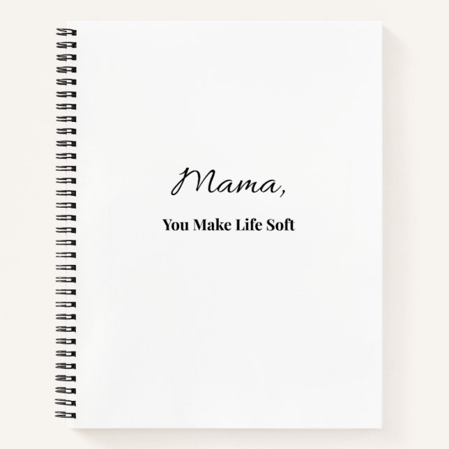 Mama Vous Rendez La Vie Douce Cahier | Cadeau pour (Devant)