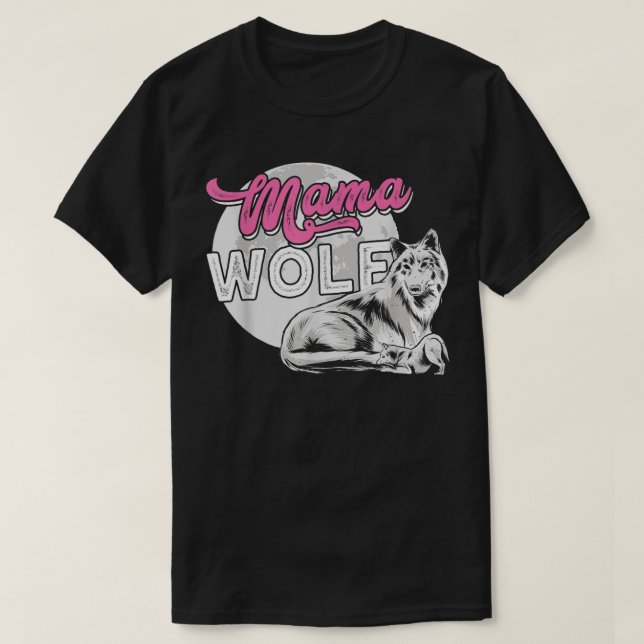 Mama Wolf protège son petit T-shirt enfant (Design devant)