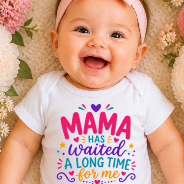 Maman a attendu Body bébé coloré (Créateur téléchargé)