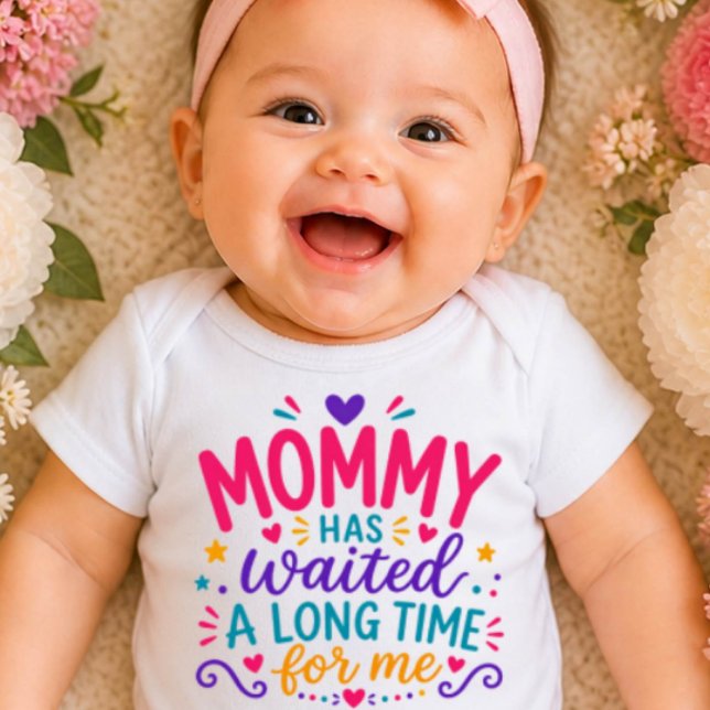 Maman a attendu Body bébé coloré (Créateur téléchargé)