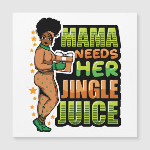 Maman a besoin de boire son jus de Noël qui fait t