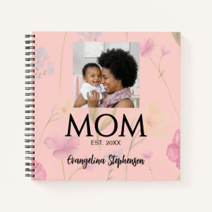 Maman a établi le journal de la fleur sauvage rose