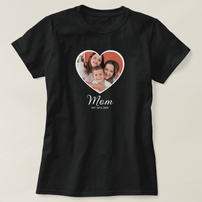 Maman a établi le script photo T-Shirt (Design devant)