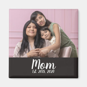 Maman a établi un cadeau photo aimant