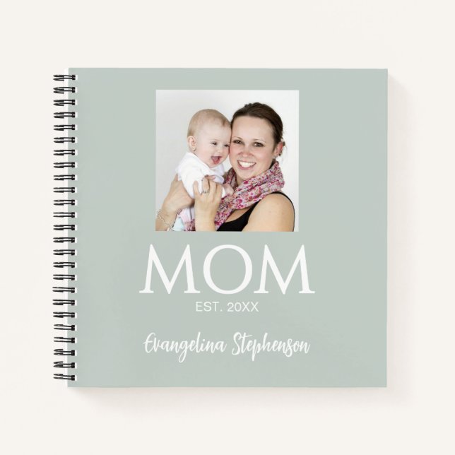 Maman a établi un journal vert pour nouvelle maman (Devant)