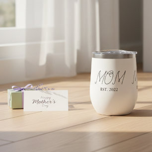 Maman a établi un nouveau cadeau de maman Tumbler