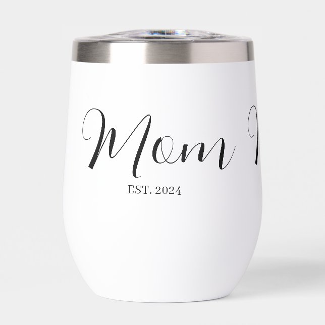 Maman a établi un script et une année personnalisé (Avant)