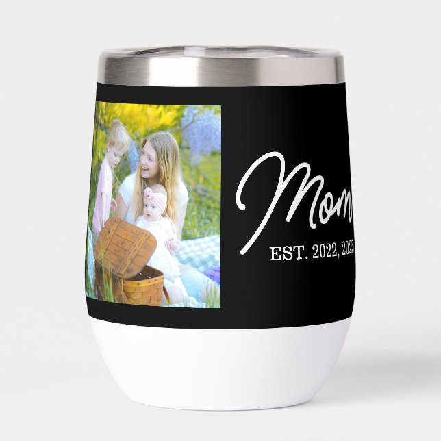 Maman a établi un script photo noir (Arrière)