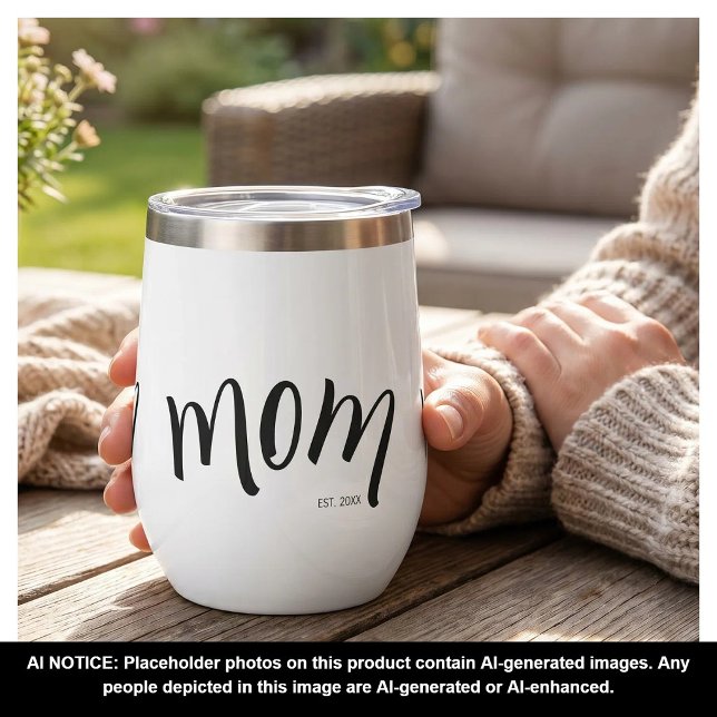 Maman a établi une coutume année blanche chic (Créateur téléchargé)
