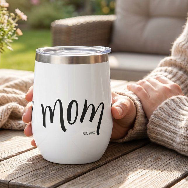 Maman a établi une coutume année blanche chic (Créateur téléchargé)