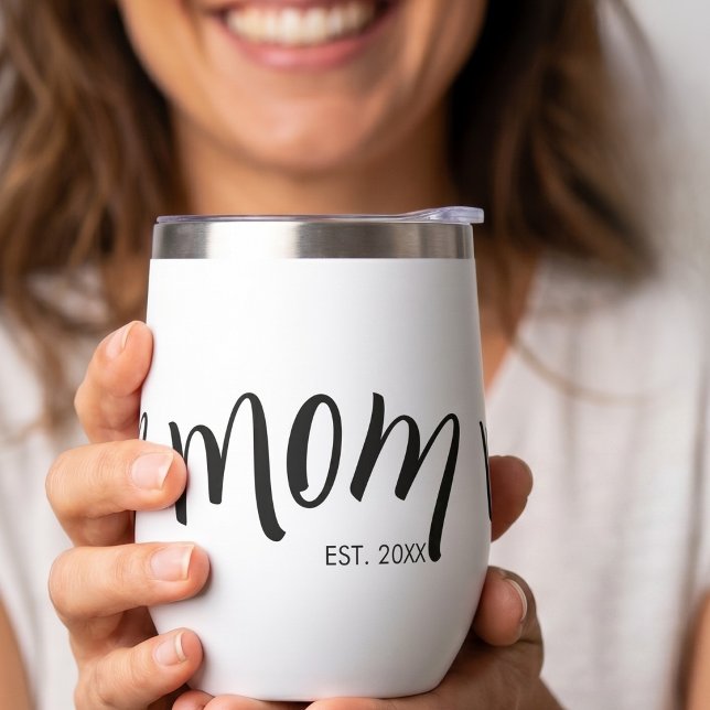 Maman a établi une coutume année blanche chic (Créateur téléchargé)