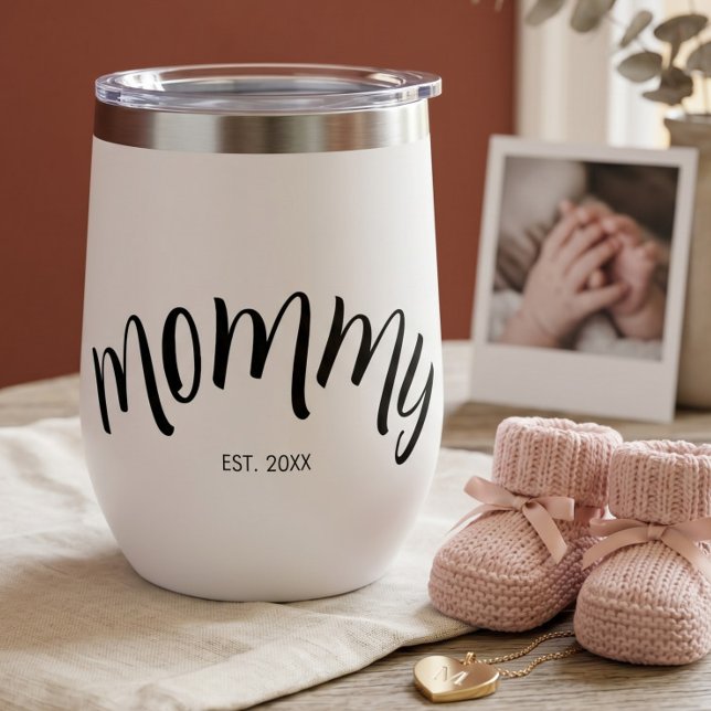 Maman a établi une coutume année chic blanc (Créateur téléchargé)