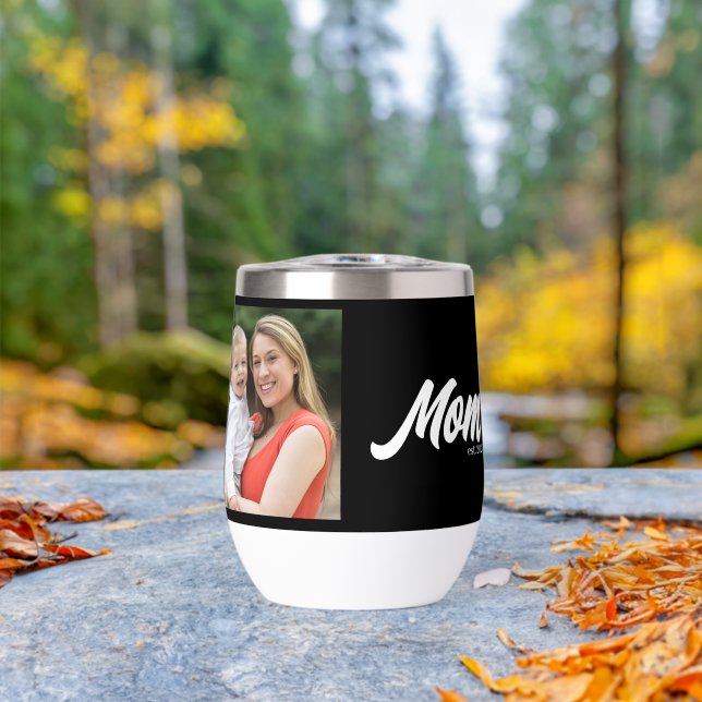 Maman a établi une photo noire Script (En extérieur (pivoté))