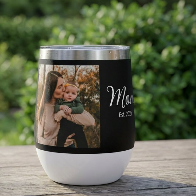 Maman a établi une photo noire sur script (Créateur téléchargé)