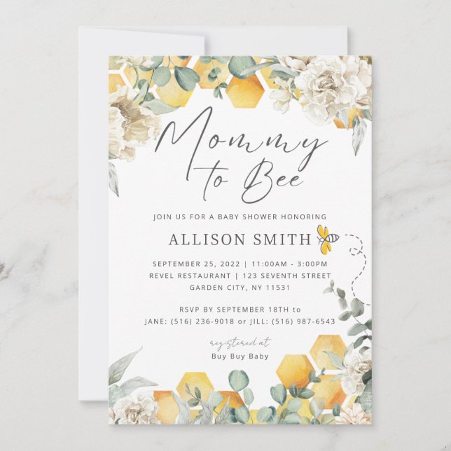 Maman À Être Baby shower Invitation (Devant)